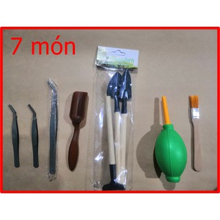combo 7 món dụng cụ trồng cây nhỏ- sen đá- xương rồng- làm tiểu cảnh phải có