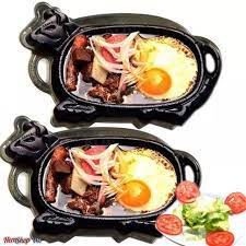 Chảo gang đầu bò bittet, bò né chống dính siêu tốt