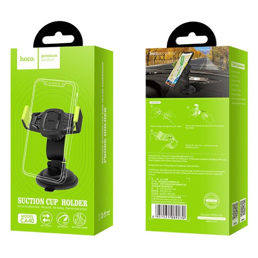 Giá đỡ điện thoại trên ô tô xe hơi cao cấp - Hoco CA40 - kẹp điện thoại trên oto | BigBuy360 - bigbuy360.vn