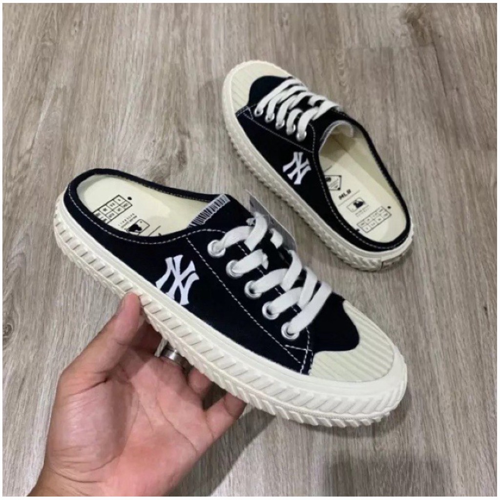 Giày thể thao sneaker NY đạp gót - video thật Hot Trend