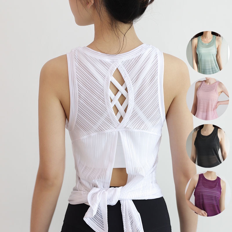 Áo Thun Thể Thao Sát Nách Dáng Rộng Nhanh Khô Thoáng Khí Cho Nữ