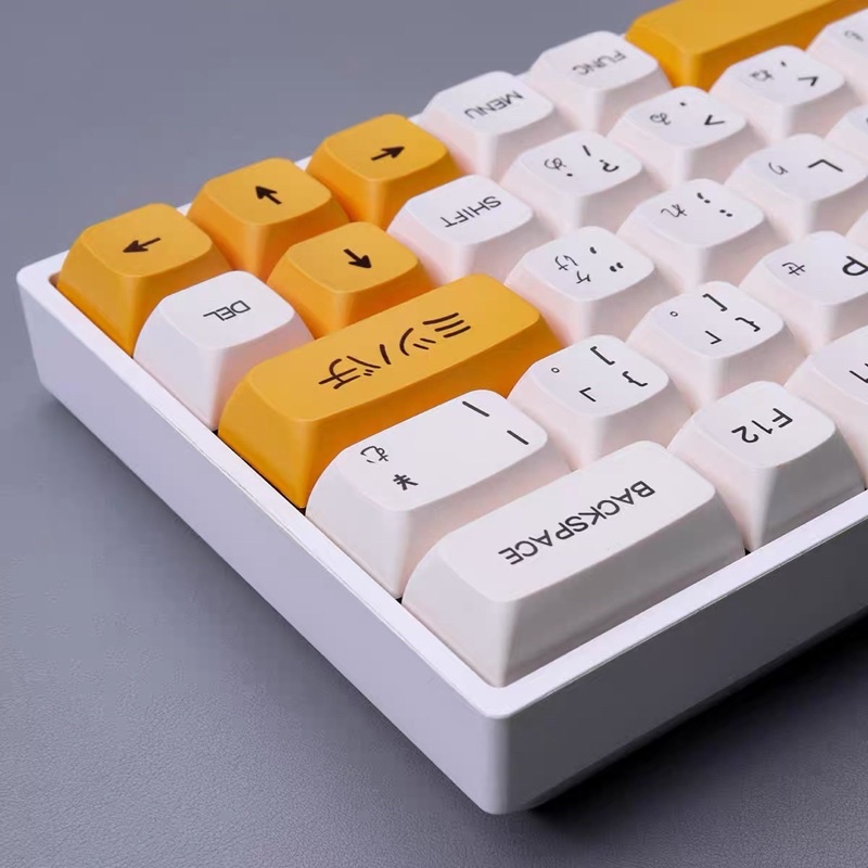 Set Keycap Thick Pbt XDA Honey &amp; Milk Bee cho bàn phím cơ