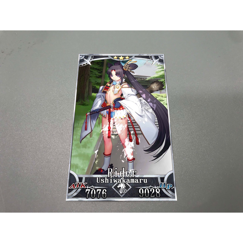 Thẻ bài sưu tầm custom card bánh xốp Fate Grand Order FGO Fate/Grand Order Ushiwakamaru