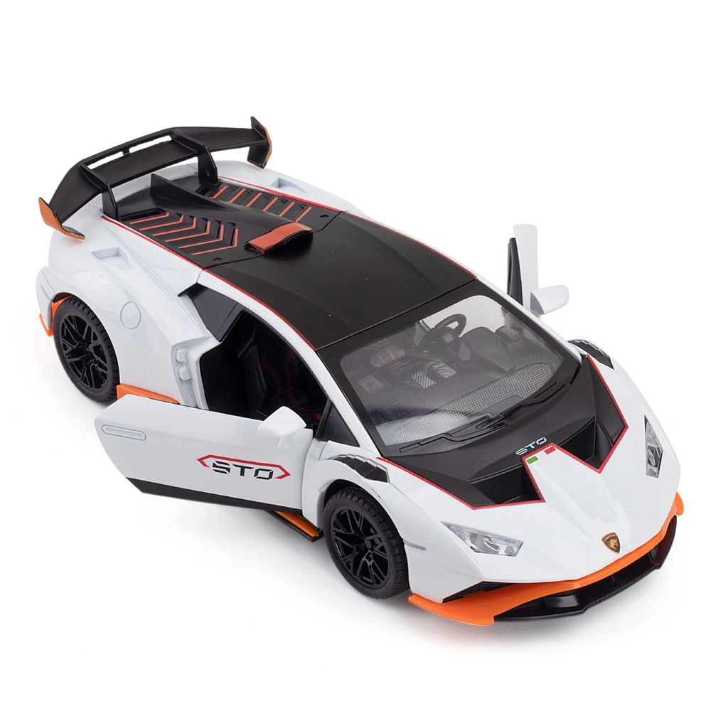 Mô hình xe Lamborghini Huracan STO tỉ lệ 1:24 hãng JINLIFANG