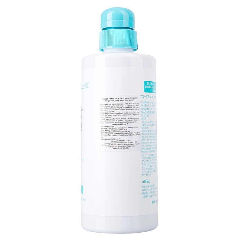 Dầu Gội Naris Nature Dịu Nhẹ Hương Hoa Tươi Mát Fresh Floral Scent Fragrance Mild Hair Shampoo 500ml