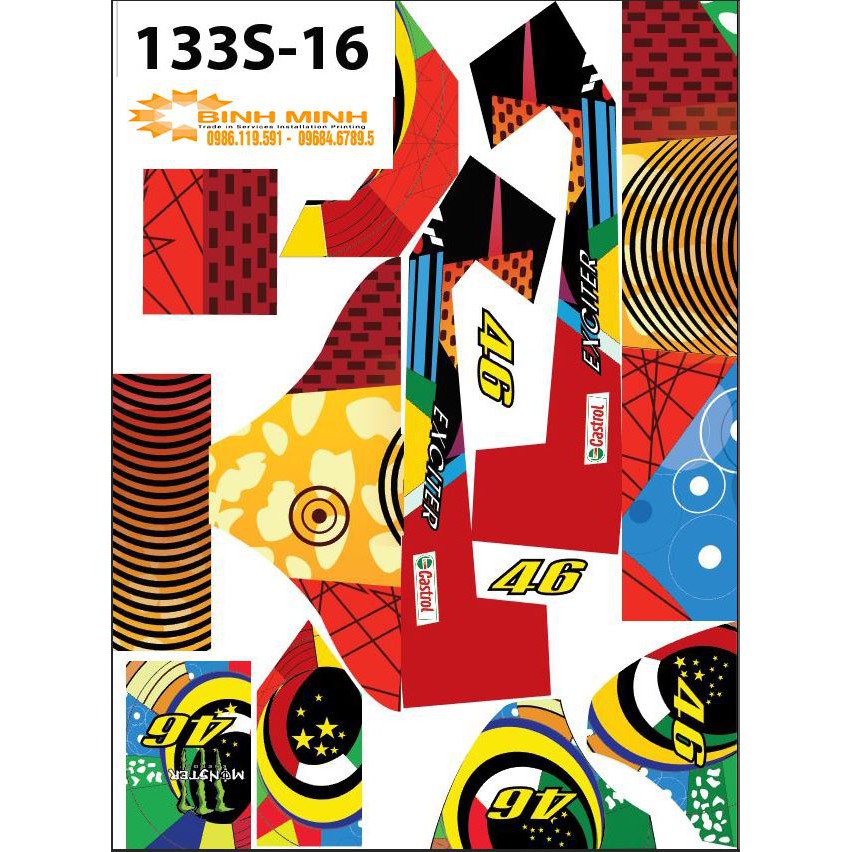 tem trùm decal 133s 16