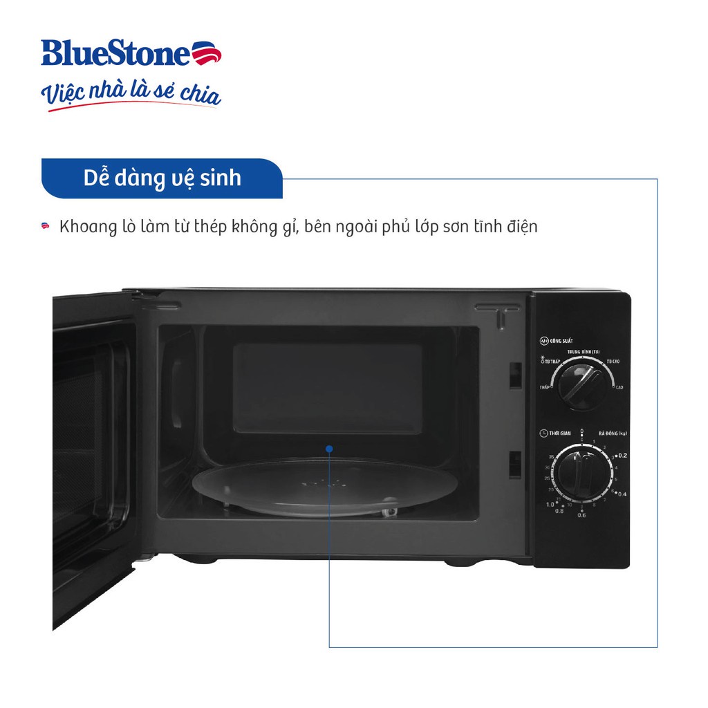 [Mã ELHAMS5 giảm 6% đơn 300K] Lò Vi Sóng BlueStone 20 Lít MOB-7708B,7709,7816 , Bảo hành chính hãng 2 năm