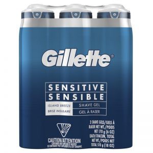 [HÀNG NHẬP MỸ] Gel Cạo Râu Gillette Sensitive Sensible Chai 170gr