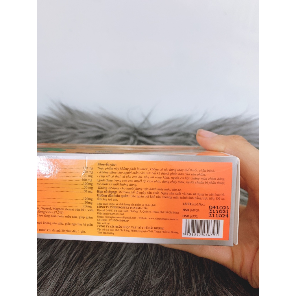Viên uống GIẤC NGỦ VÀNG HD hỗ trợ thần kinh, giúp ngủ ngon