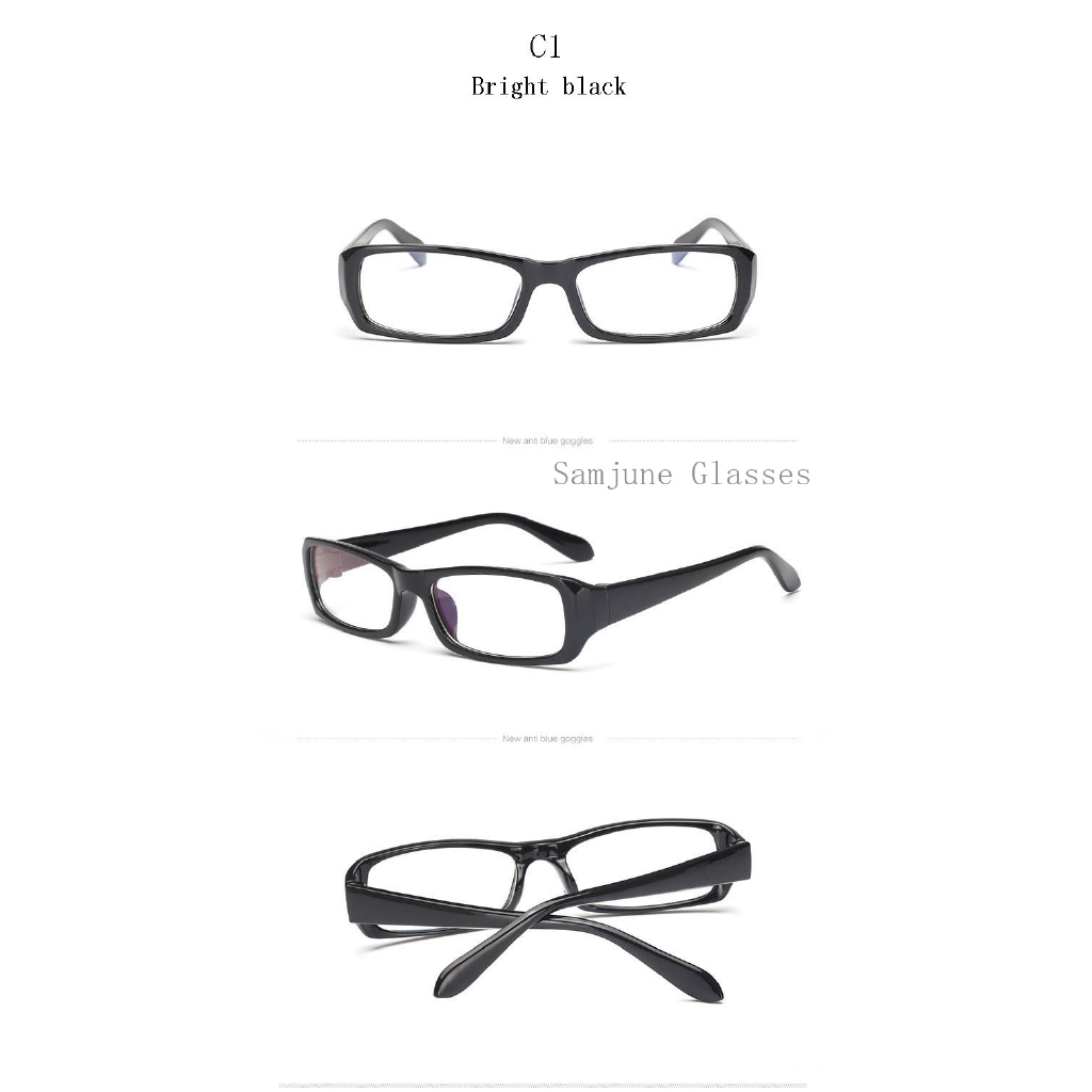 Mắt Kính  Samjune 21007 Chống Ánh Sáng Xanh Trong Suốt Dành Cho Nam Nữ