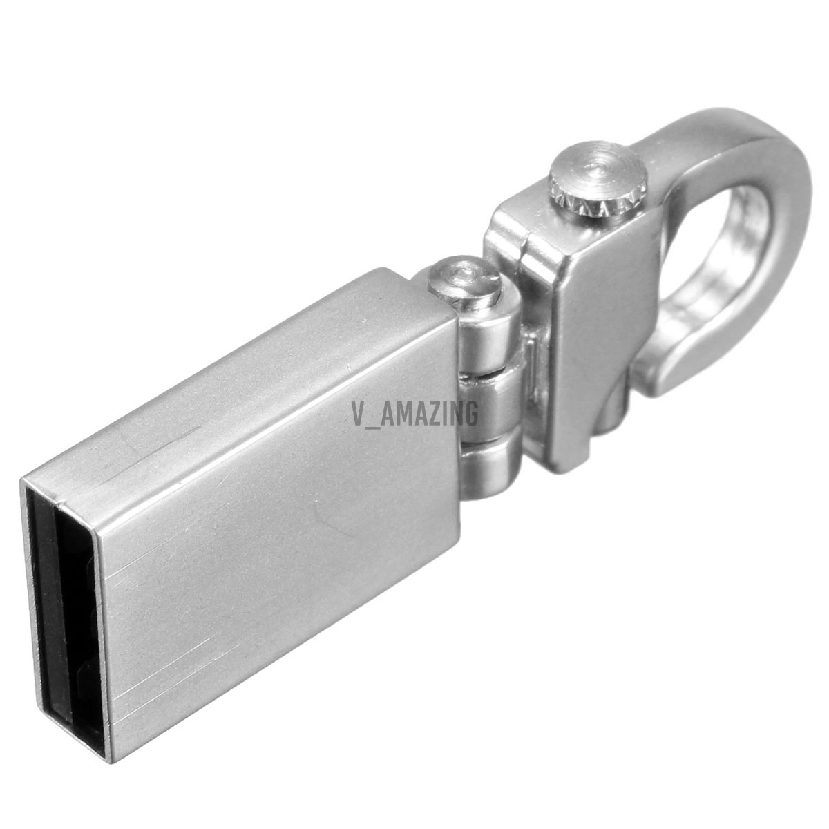 Usb 2.0 4gb Vỏ Kim Loại Bạc