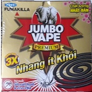 Nhang muỗi Jumbo Vape Ít khói mạnh hơn gấp 3 lân (10 khoanh)