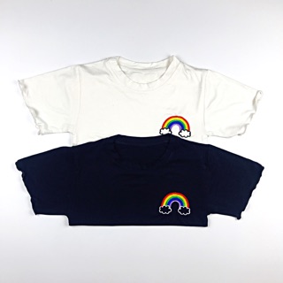 ÁO CROPTOP THÊU CẦU VỒNG