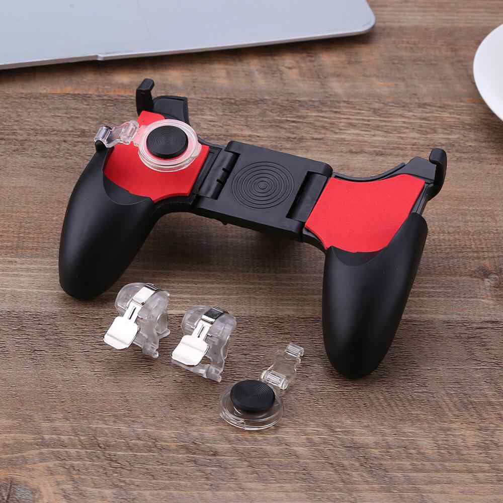 TAY CẦM GAME ĐIỆN THOẠI 5 in 1 KÈM NÚT JOYSTICK VÀ BỘ NÚT CHƠI PUBG LIÊN QUÂN MOBILE CHÓNG MỒ HÔI