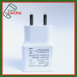 CỦ SẠC SAMSUNG EP-TA50IWE 5V-1,5A ZIN HÀNG XUẤT CHÂU ÂU- TẶNG KÈM CÁP SAMSUNG