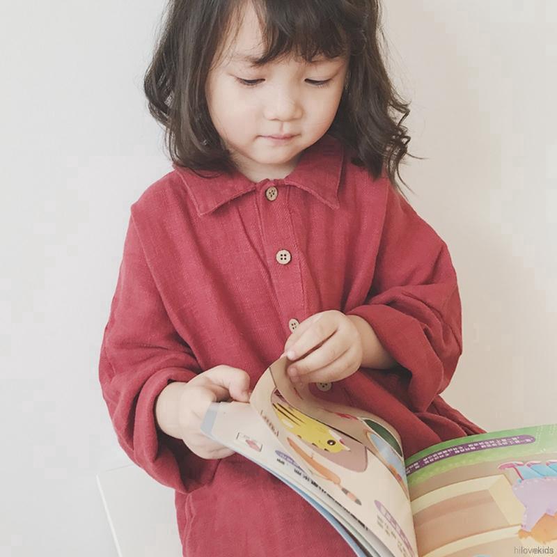 Áo thun ngắn tay xẻ tà thời trang cho bé gái