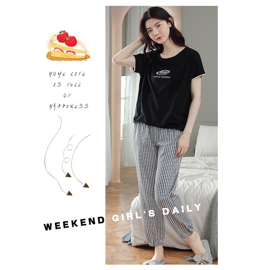Đồ bộ, đồ mặc nhà nữ chất thun cotton 100% cực dễ thương - MH8014 | BigBuy360 - bigbuy360.vn