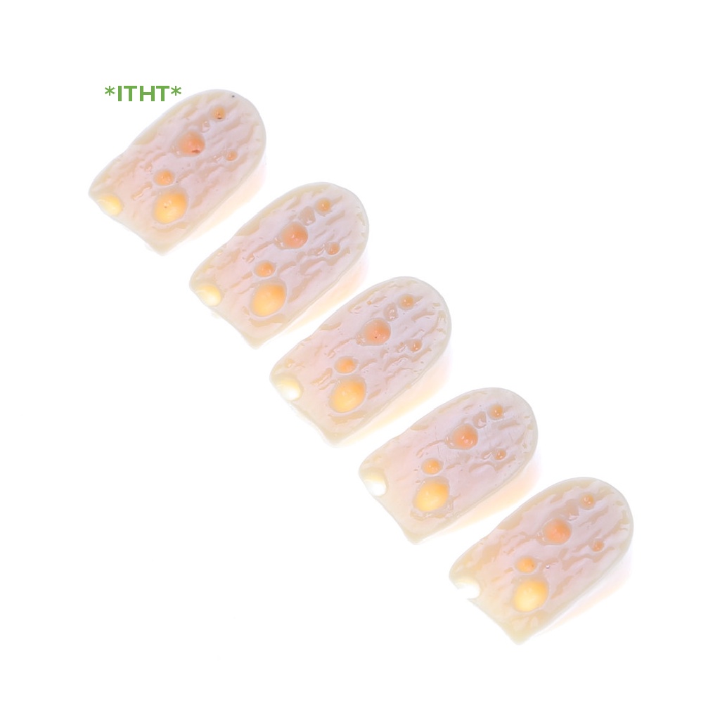 Bộ 5 Phô Mai Mini Tỉ Lệ 1 / 12 Dùng Trang Trí Nhà Búp Bê Mới