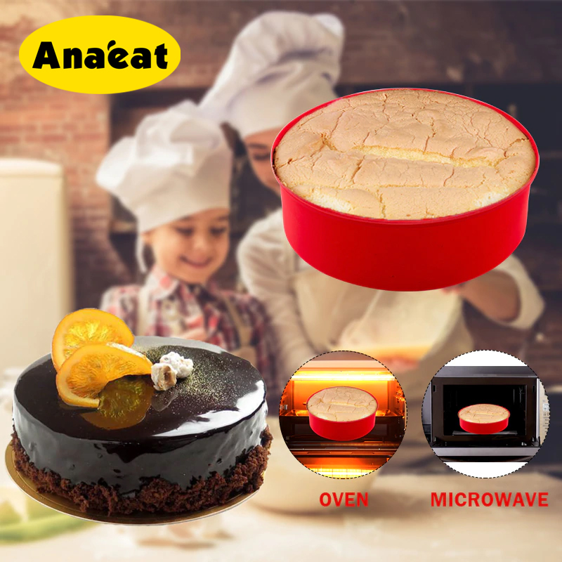 Khuôn Làm Bánh ANAEAT Hình Tròn Bằng Silicon