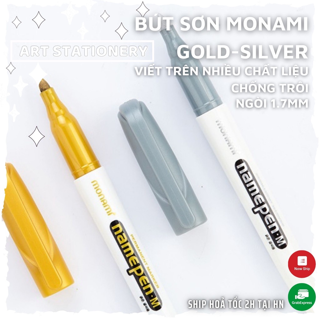 Bút sơn Monami Name Pen- Viết trên nhiều chất liệu