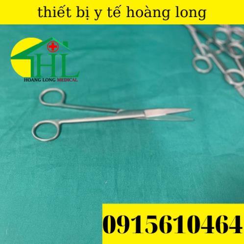 [Hàng Chính Hãng Parkistan] Kéo Y Tế Thẳng Nhọn 20cm- Kéo Cắt Chỉ