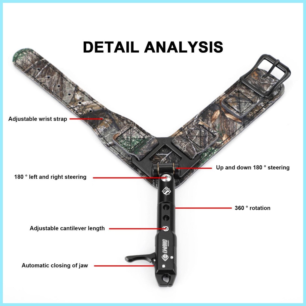 Phụ Kiện Dây Đai Có Khóa Gài Có Thể Điều Chỉnh Dành Cho Bắn Cung