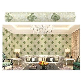 Decal 1m giấy dán tường châu âu xanh