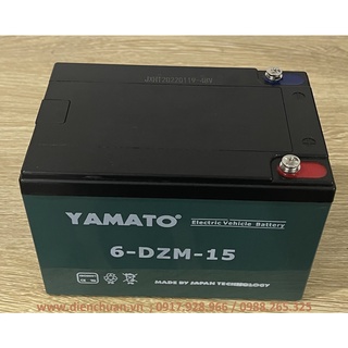 Ắc quy Yamato 12V 15Ah dùng cho xe đạp điện, loa kéo, lưu điện