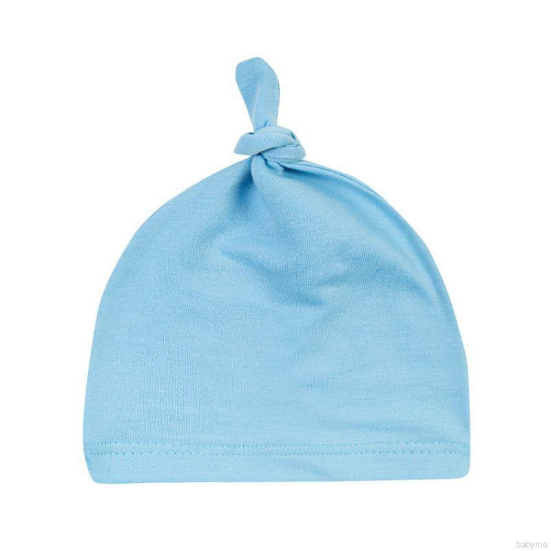 Nón cotton thắt nút dễ thương cho trẻ sơ sinh