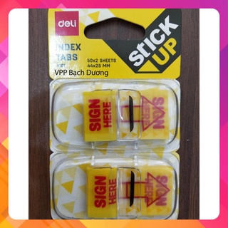 Sign Here Deli A101 - 100 tờ (44mm x 25mm)