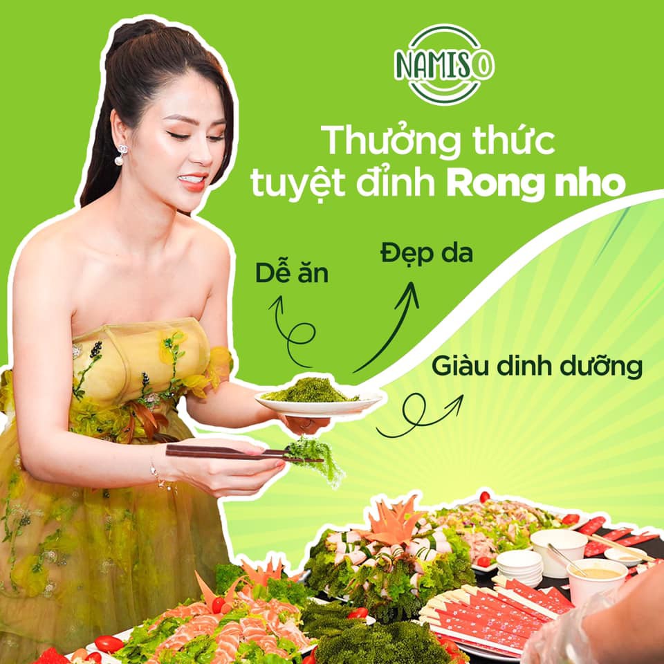 Rong Nho Tách Nước Namiso Organic 100%, Thần Dược Từ Vùng Biển Khánh Hòa, Giàu Dinh Dưỡng, Ngon, Tươi Mát