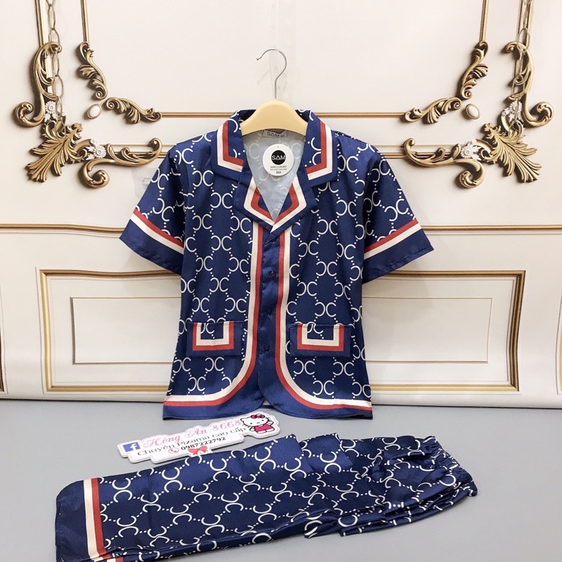 (Nhiều mẫu HOT) Bộ Mặc nhà Tay cộc lụa Latin cao cấp Pijama cộc dài hoạ tiết Hot sang chảnh cao cấp(SIÊU Mát Mịn)