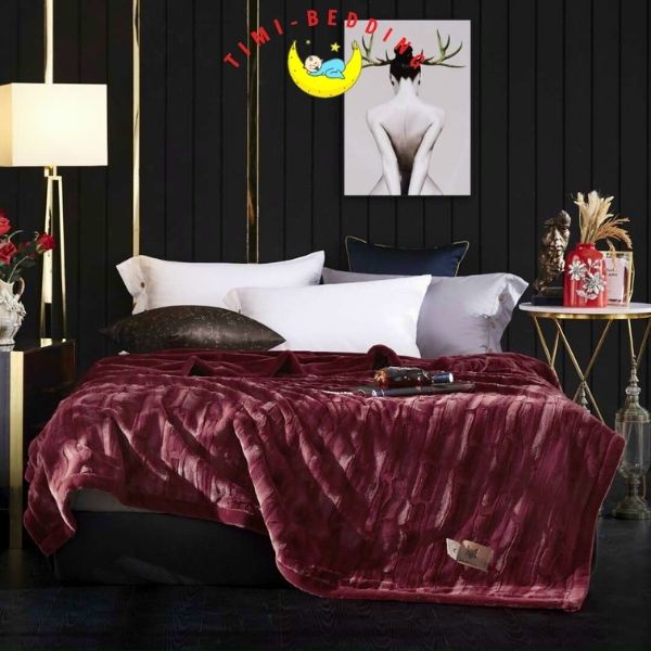 Chăn lông chồn mềm mại, ấm áp kích thước 2x2,3m - Timibedding