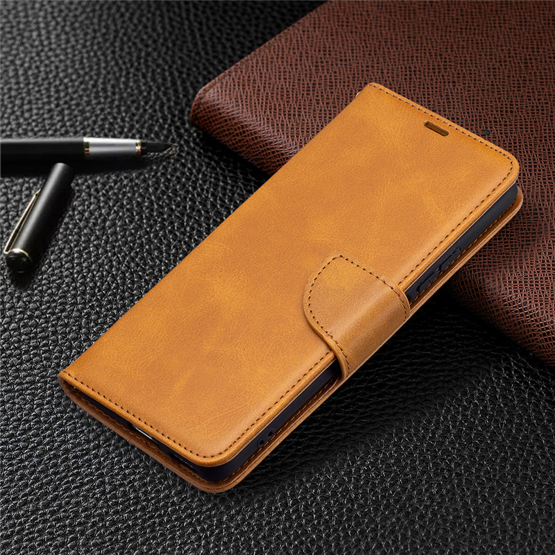 Leather Case Sheep Pattern IPhone XR XS Max I8 I7I6 I5 SE Plus Hand Strap Full Protection Flip Wallet Card Bracket Cover Casing Magnetic Attraction Soft Cover Casing BINFEN COLOR Phone Case Protective Shell