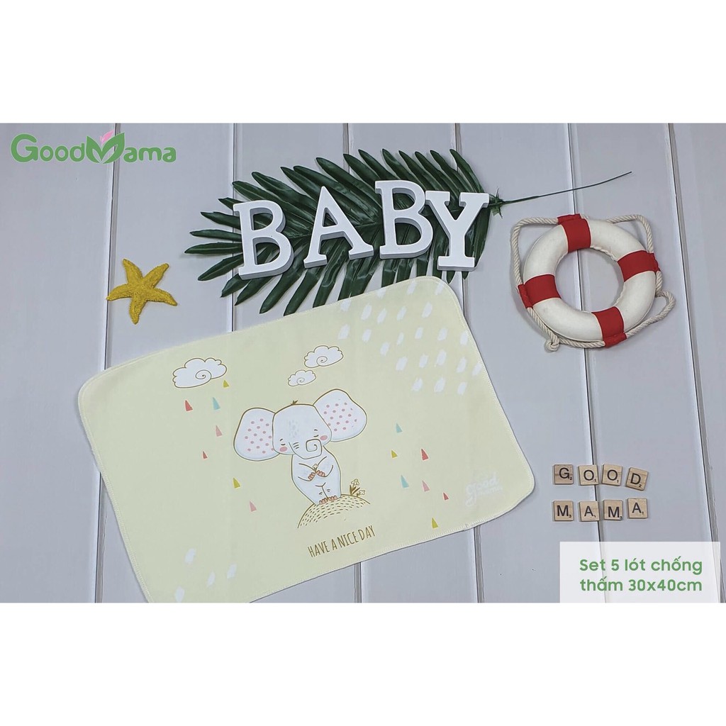 Set 5 lót chống thấm Goodmama 30x40cm