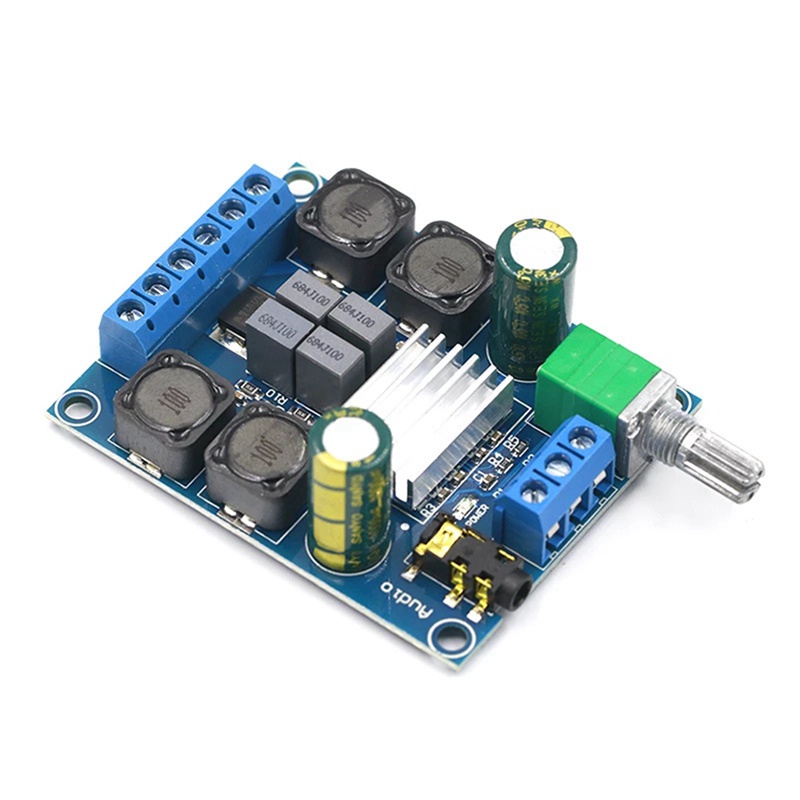 Bộ khuếch đại công suất kỹ thuật số XY-502 Mô-đun bảng mạch khuếch đại âm thanh siêu trầm 2X50W TPA3116D2 công suất cao