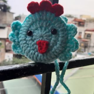 Túi len handmade đựng tỏi tránh vía dữ cho bé