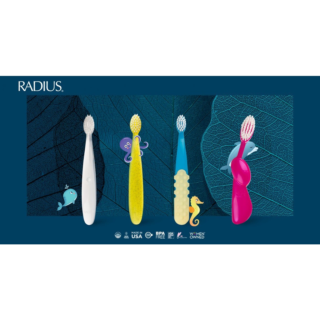 Bàn Chải Siêu Mềm Radius Cho Bé từ 1 đến 3 tuổi Totz Plus Brush