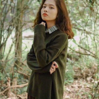 Áo len dáng rộng misssumey