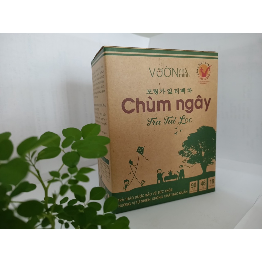 Combo 3 hộp trà chùm ngây Vườn Nhà Mình