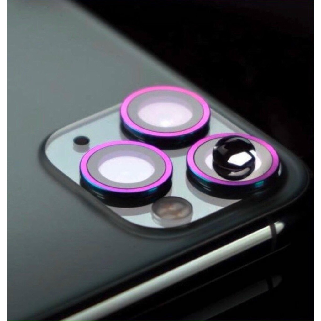 Bộ Miếng Dán KUZOOM Sắc Màu Titan Dán 3 Mắt Bảo Vệ Camera 11,11pro,11promax,12mini,12,12pro,12promax,13,13pro,13promax