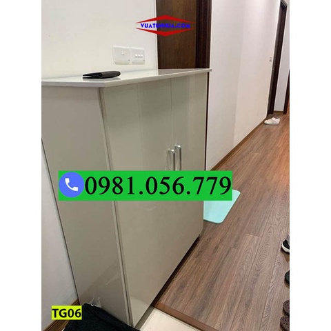 Tủ nhựa đựng giầy dép 2 cánh đơn giản TG06