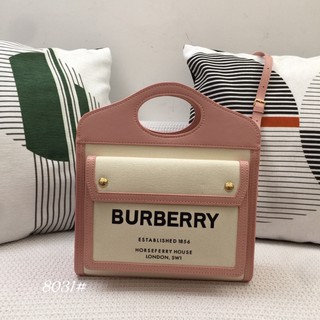Túi xách / túi đeo chéo nữ Burberry BBR da thật phối vải cao cấp màu sắc sang trọng