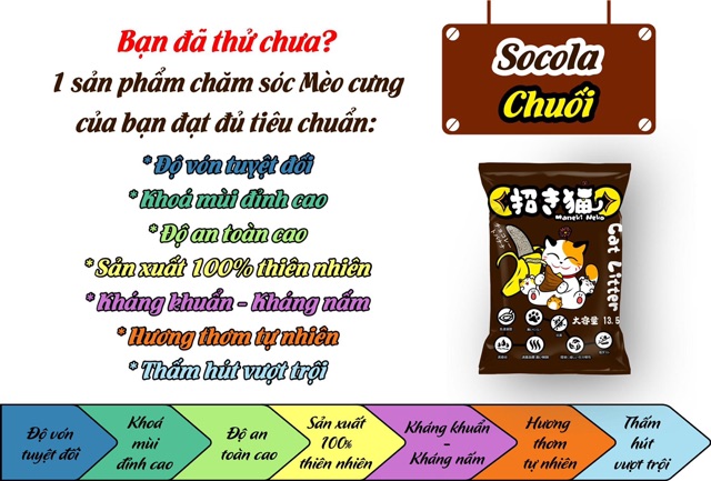 Cát vệ sinh cho mèo Maneki Neko - Túi 5L