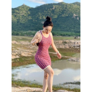 Đầm body sát nách đan dây chéo lưng!