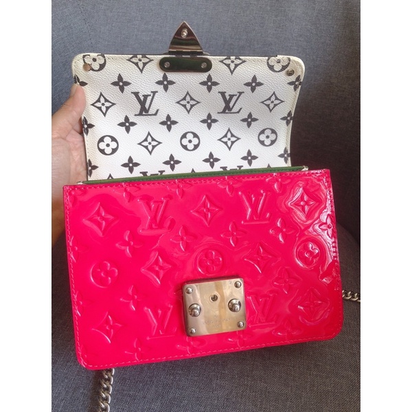 Túi xách LV phối màu da thật phủ bóng size 23