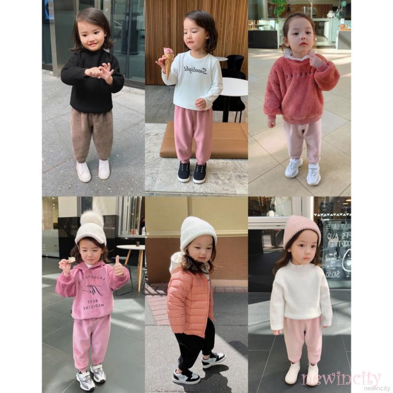 Quần jogger màu trơn dành cho bé gái