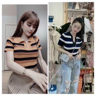 ÁO LEN CỔ ĐỨC KẺ XANH/ KẺ NÂU