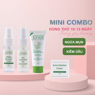 Mini set giảm mụn dùng thử 10 - 15 ngày The Beauty of Jones
