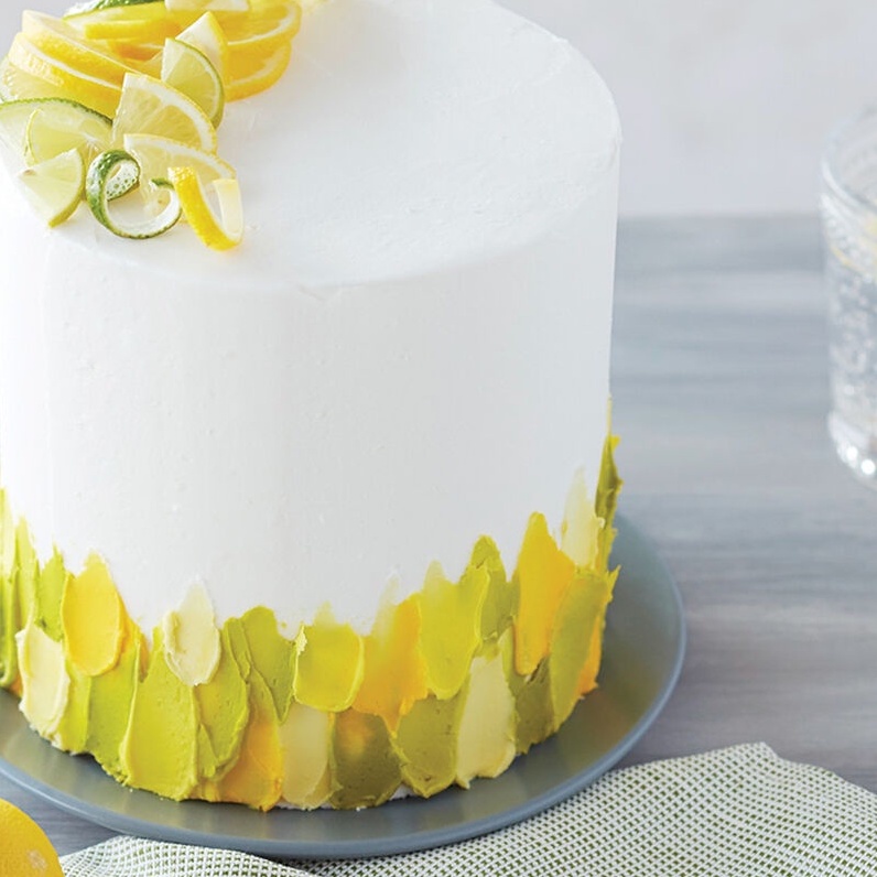 Bộ 5 dao chà láng cán gỗ nâu sang trọng dùng trang trí bánh kem, fondant cao cấp